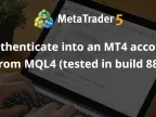 Verification of MT4 account from MQL4 (tested in version 880) - MetaTrader 4 Library