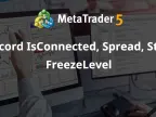 Record IsConnected, Spread, Stop, FreezeLevel - MetaTrader 4 Expert