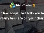 A 3-line script that tells you how many bars there are on the chart - MetaTrader 5 Script - MT4/MT5 Resources
