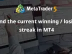 Find current winning/losing streak in MT4 - MetaTrader 4 Script - MetaTrader 4 Resources
