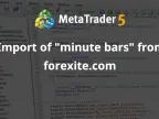 Import &amp;quot;Minute Bars&amp;quot; from forexite.com - MetaTrader 4 Script - MT4/MT5 Resources